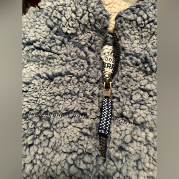 🐻☁️Cuddly Sherpa Navy Half-Zip - Picture 3 of 6